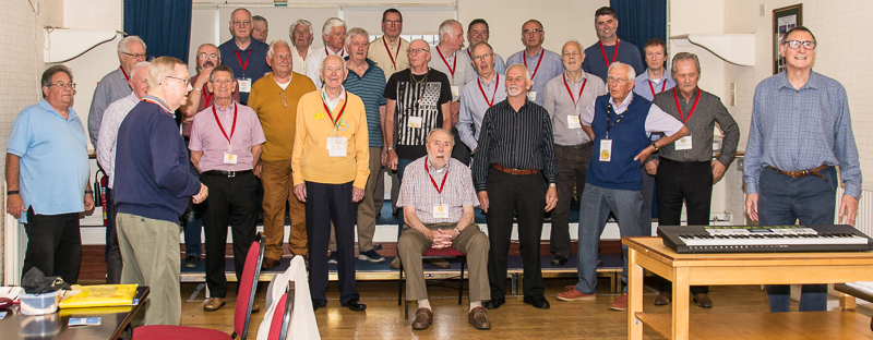 Chorus stacking being decided, ready for the concert